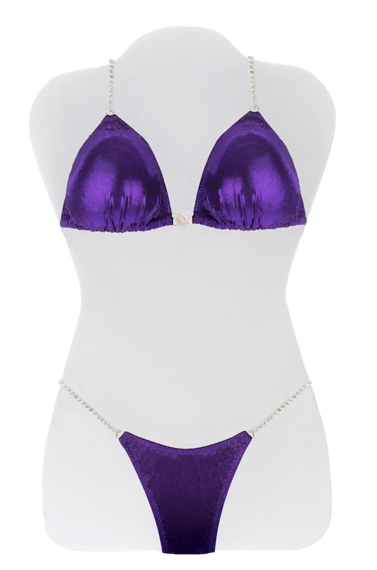 Plain Purple Mystique Bikini Suit