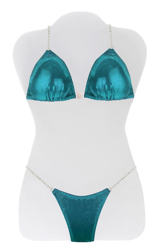 Plain Turquoise Mystique Bikini Suit