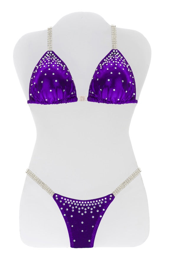 $450 Fade Down Purple Mystique Bikini Suit