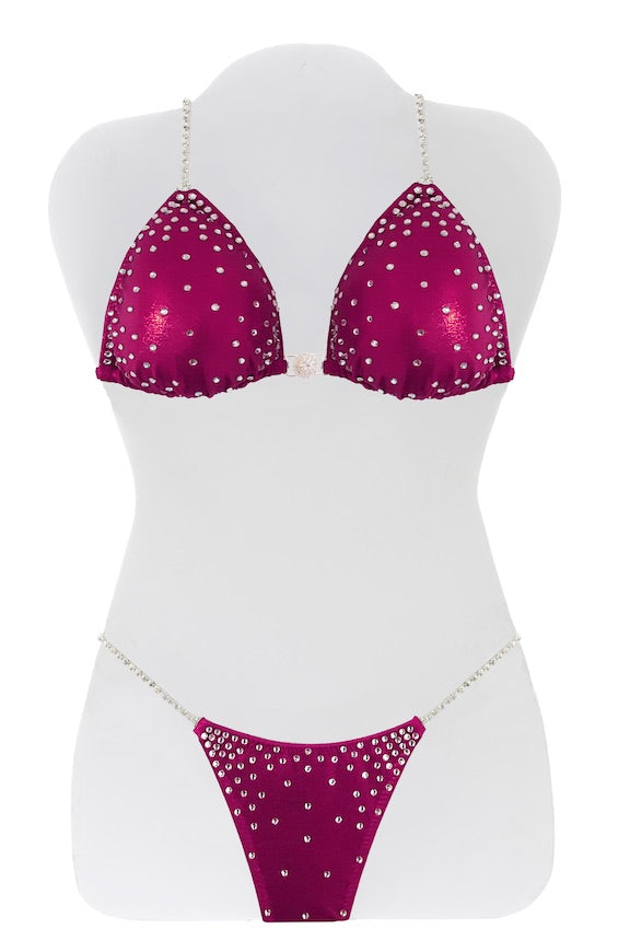 $500 Corners Fuchsia Mystique Bikini Suit