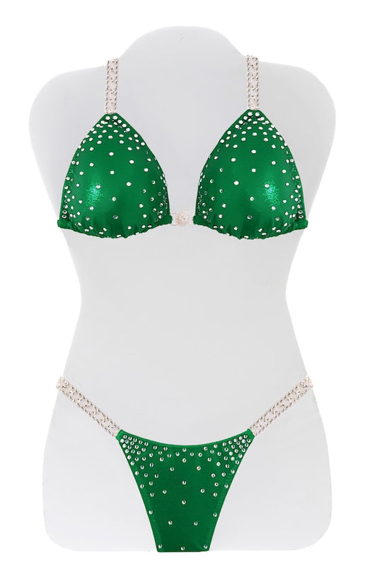 $500 Corners Green Mystique Bikini Suit