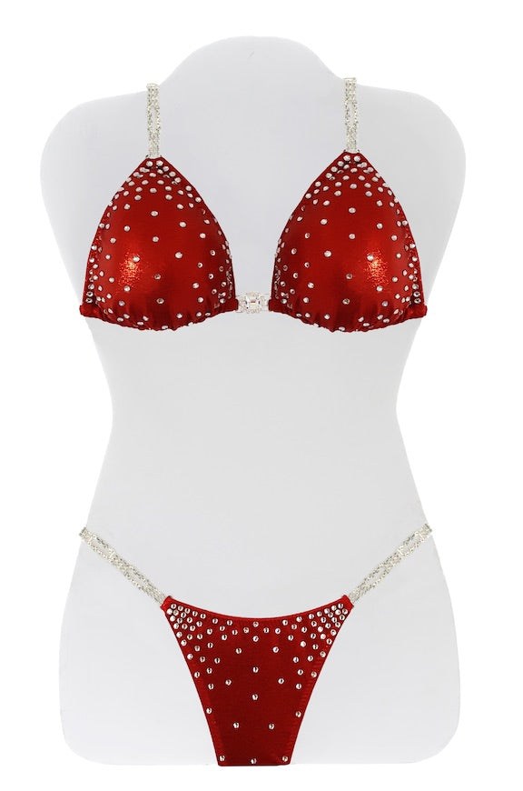 $500 Corners Red Mystique Bikini Suit