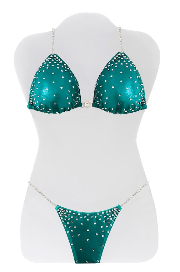 $500 Corners Turquoise Mystique Bikini Suit