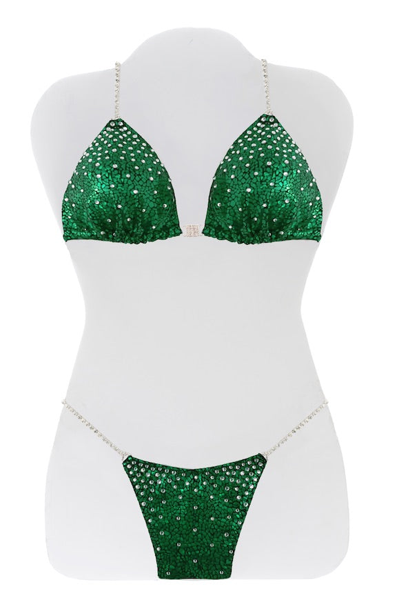 $500 Fade Down Green Avatar Bikini Suit